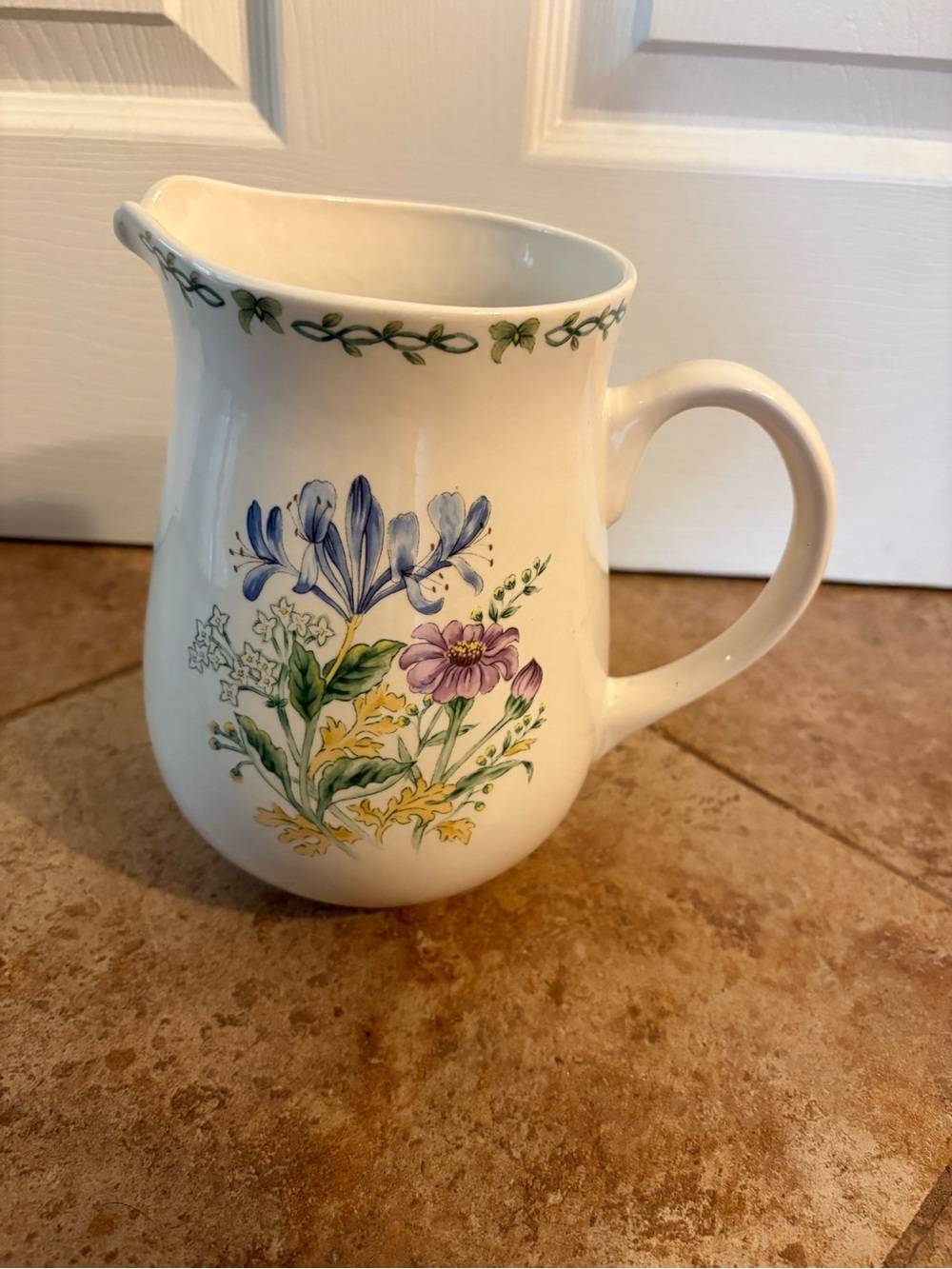 Thomson Pottery China Floral Garden pitcher